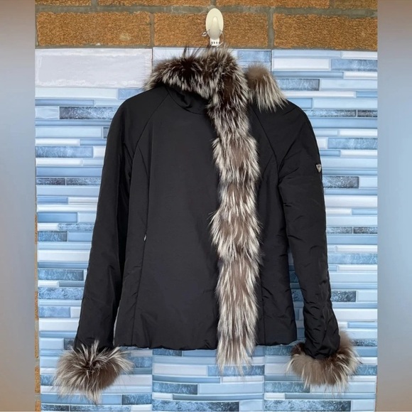 POST CARD FOX FUR TRIM JACKET SIZE 8 - Picture 3 of 16